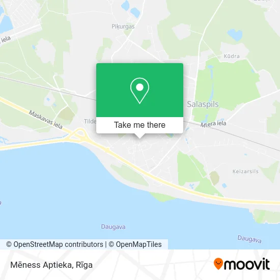 Карта Mēness Aptieka