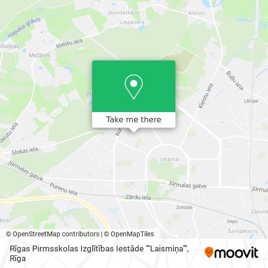 Rīgas Pirmsskolas Izglītības Iestāde ""Laismiņa"" map