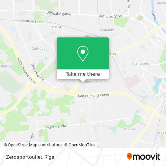 Zerosportoutlet map