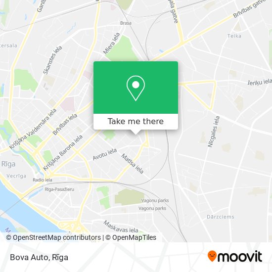 Bova Auto map
