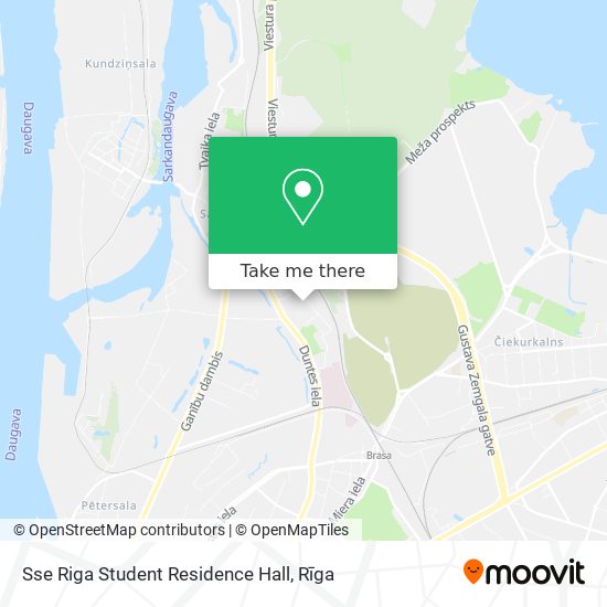 Sse Riga Student Residence Hall map