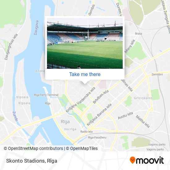 Skonto Stadions map
