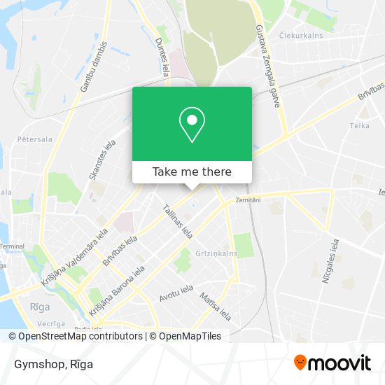Gymshop map