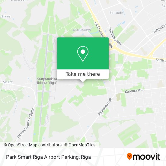 Park Smart Riga Airport Parking map
