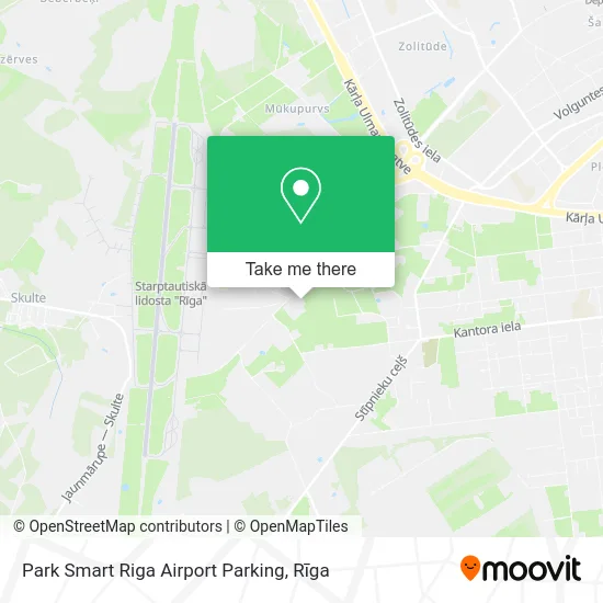 Карта Park Smart Riga Airport Parking