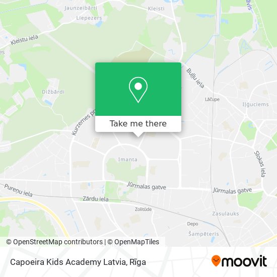 Capoeira Kids Academy Latvia map