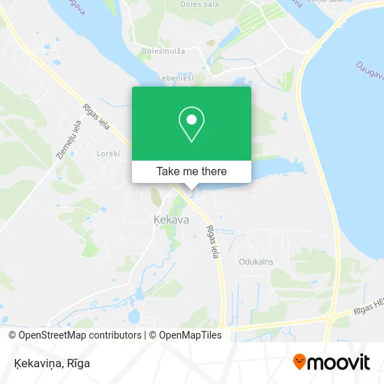 Карта Ķekaviņa