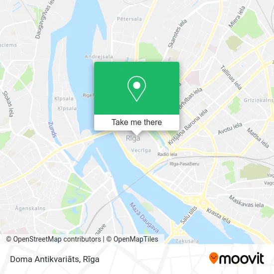 Карта Doma Antikvariāts