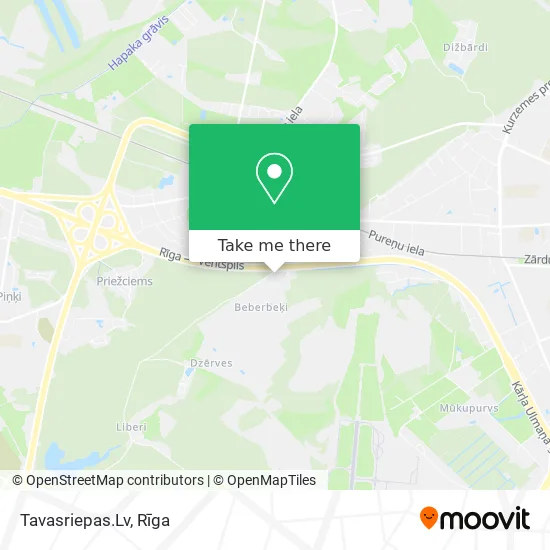 Карта Tavasriepas.Lv