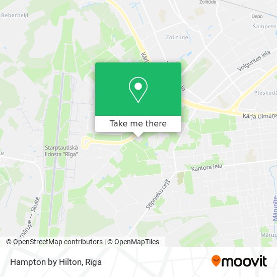 Hampton by Hilton map