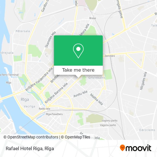 Rafael Hotel Riga map