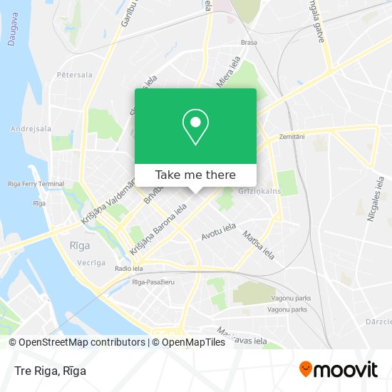 Tre Riga map