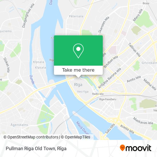 Pullman Riga Old Town map