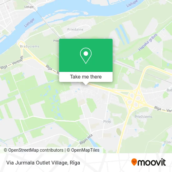 Via Jurmala Outlet Village map