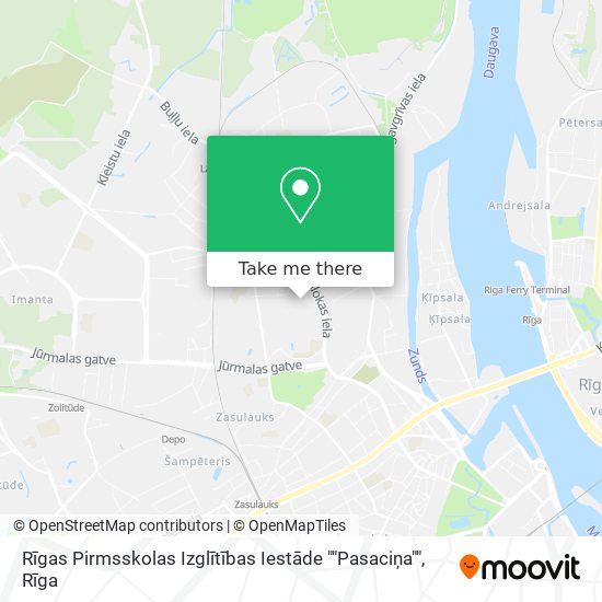 Rīgas Pirmsskolas Izglītības Iestāde ""Pasaciņa"" map