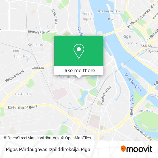 Карта Rīgas Pārdaugavas Izpilddirekcija