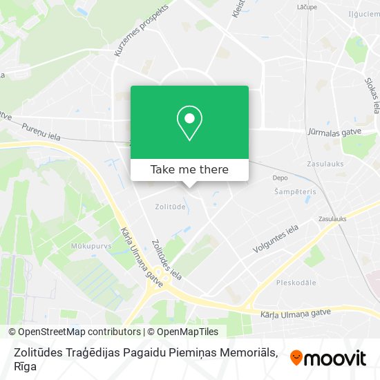 Zolitūdes Traģēdijas Pagaidu Piemiņas Memoriāls map