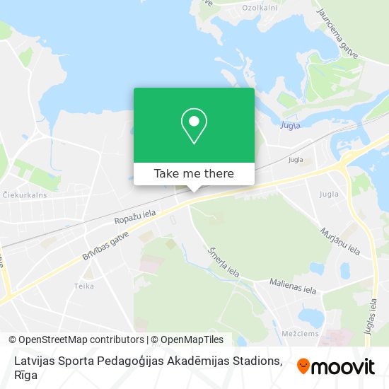 Карта Latvijas Sporta Pedagoģijas Akadēmijas Stadions