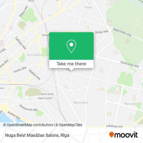 Nuga Best Masāžas Salons map