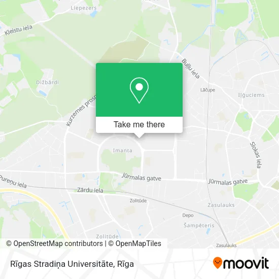 Карта Rīgas Stradiņa Universitāte