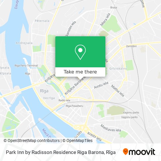 Карта Park Inn by Radisson Residence Riga Barona