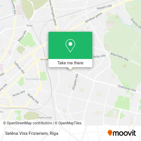 Карта Selēna Viss Frizieriem