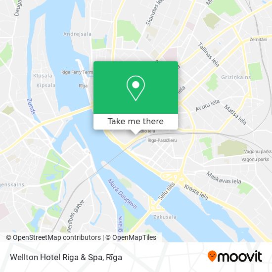 Карта Wellton Hotel Riga & Spa
