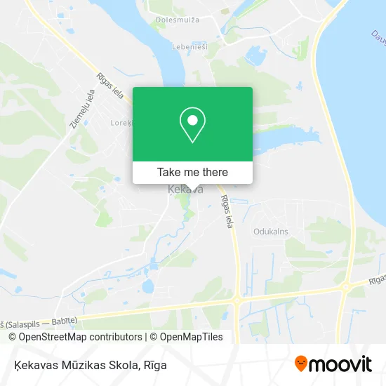 Карта Ķekavas Mūzikas Skola