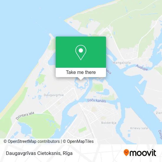 Карта Daugavgrīvas Cietoksnis