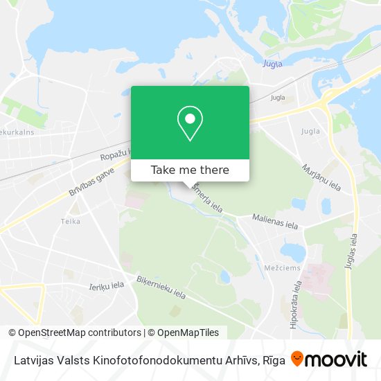 Карта Latvijas Valsts Kinofotofonodokumentu Arhīvs