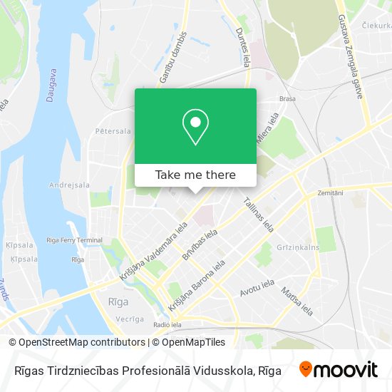 Карта Rīgas Tirdzniecības Profesionālā Vidusskola