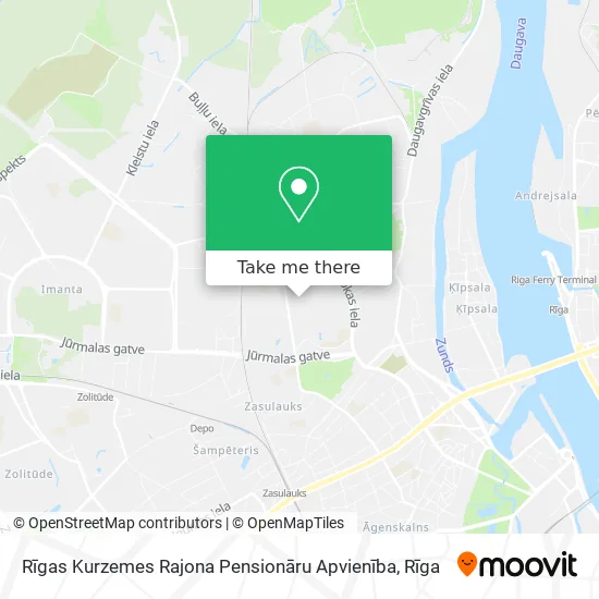 Карта Rīgas Kurzemes Rajona Pensionāru Apvienība