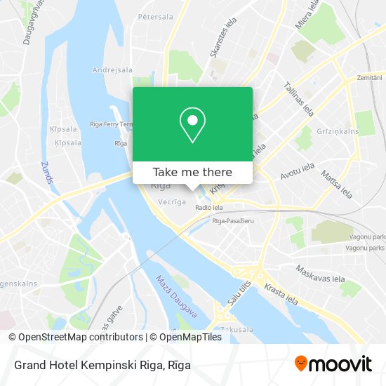 Grand Hotel Kempinski Riga map