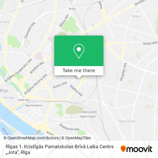 Rīgas 1. Kristīgās Pamatskolas Brīvā Laika Centrs „Jota” map