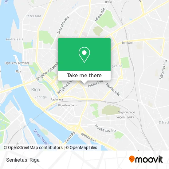 Карта Senlietas