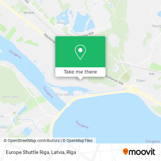 Карта Europe Shuttle Riga, Latvia