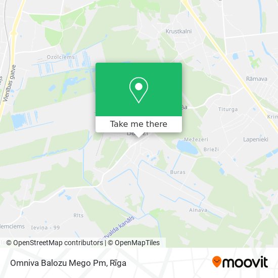 Omniva Balozu Mego Pm map