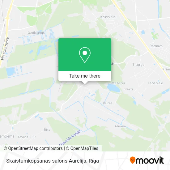 Карта Skaistumkopšanas salons Aurēlija