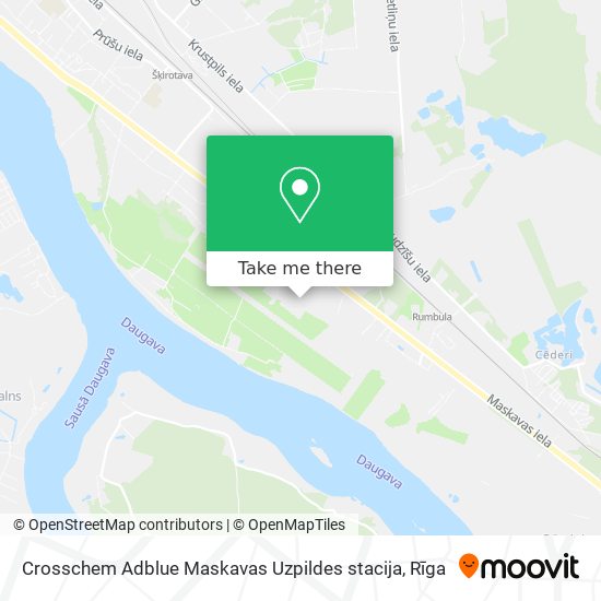 Crosschem Adblue Maskavas Uzpildes stacija map
