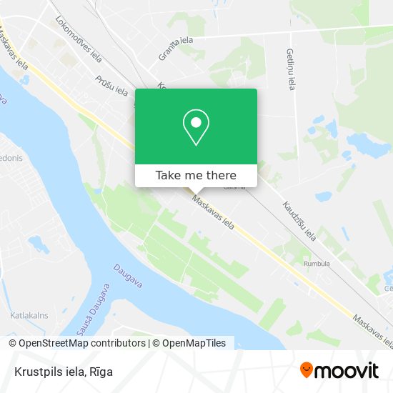 Карта Krustpils iela