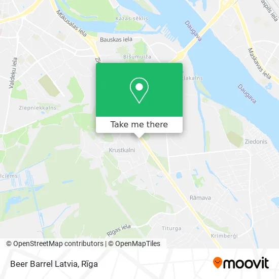 Карта Beer Barrel Latvia