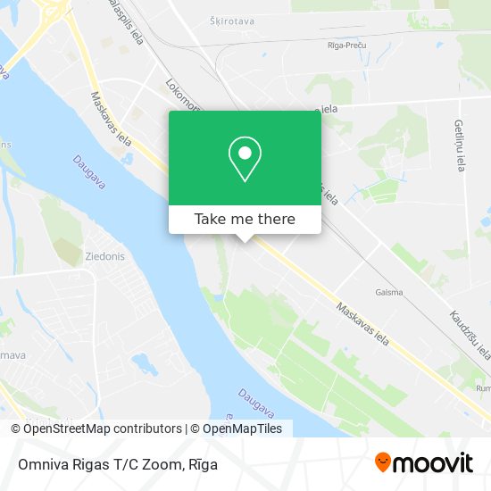 Omniva Rigas T/C Zoom map
