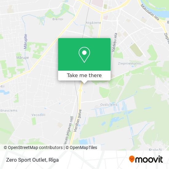 Zero Sport Outlet map