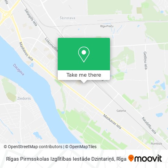 Rīgas Pirmsskolas Izglītības Iestāde Dzintariņš map