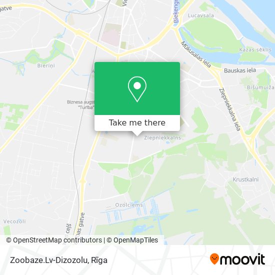 Zoobaze.Lv-Dizozolu map