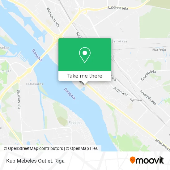 Карта Kub Mēbeles Outlet