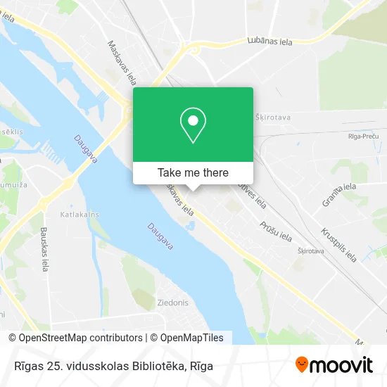 Rīgas 25. vidusskolas Bibliotēka map