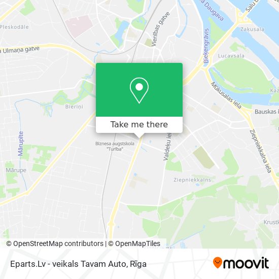 Карта Eparts.Lv - veikals Tavam Auto