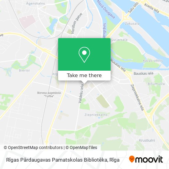 Rīgas Pārdaugavas Pamatskolas Bibliotēka map