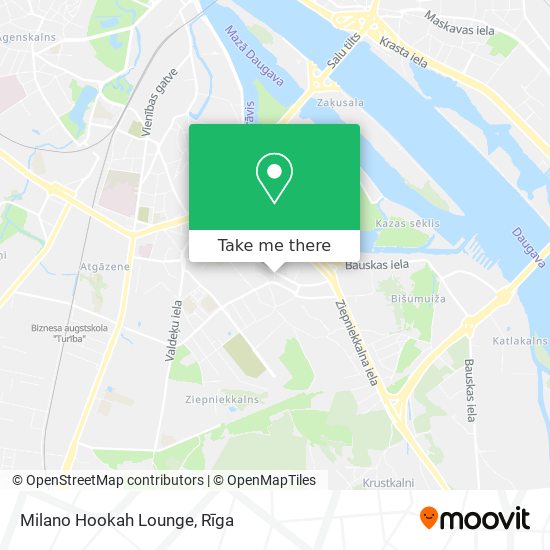 Карта Milano Hookah Lounge